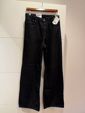 H&M Wide Leg Coated Jeans